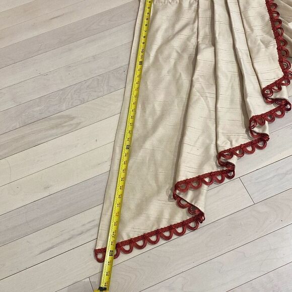 European Style Curtain Valance Handmade Waterfall Swag Valance Vintage 74” wide - Picture 7 of 8